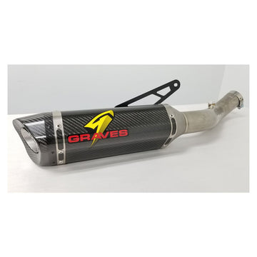 Graves Hexagonal Slip-On Exhaust for Aprilia RSV4 RF